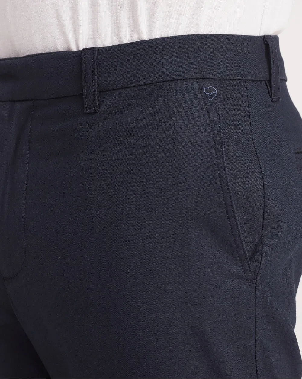 Tapered Fit Luxe Chinos - Navy