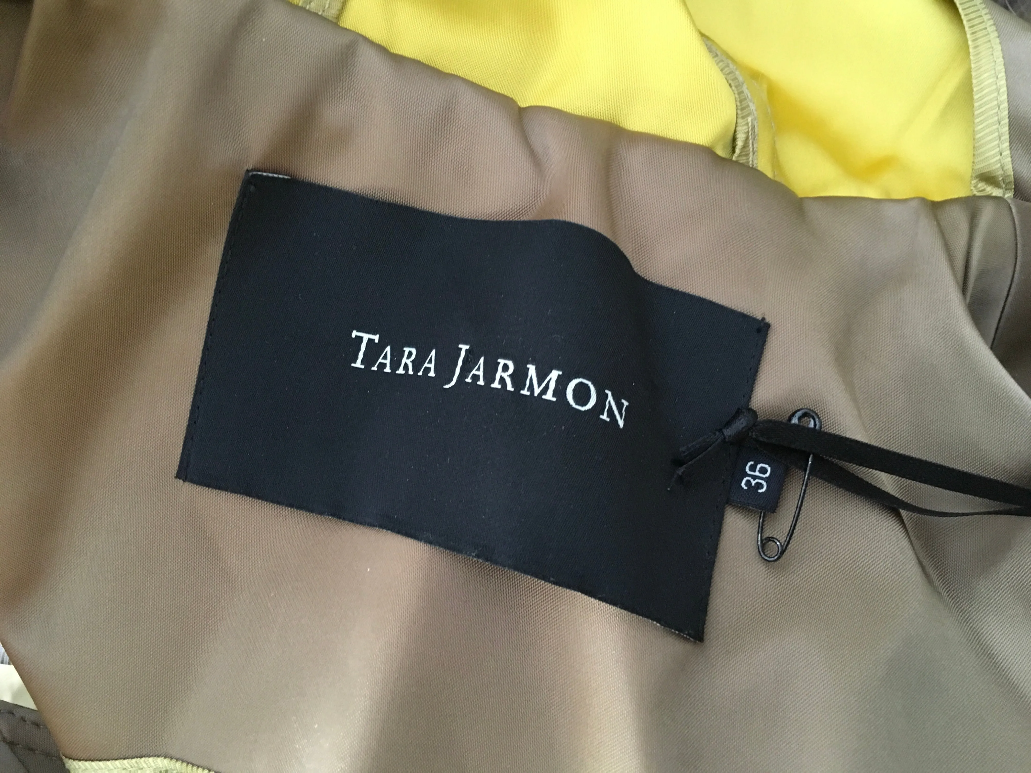 TARA JARMON Wool Raccoon Fur Detachable Lining COAT JACKET Ladies