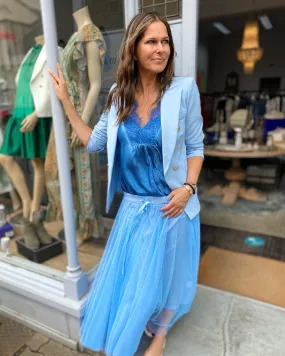 Tessa Tulle Skirt Blue