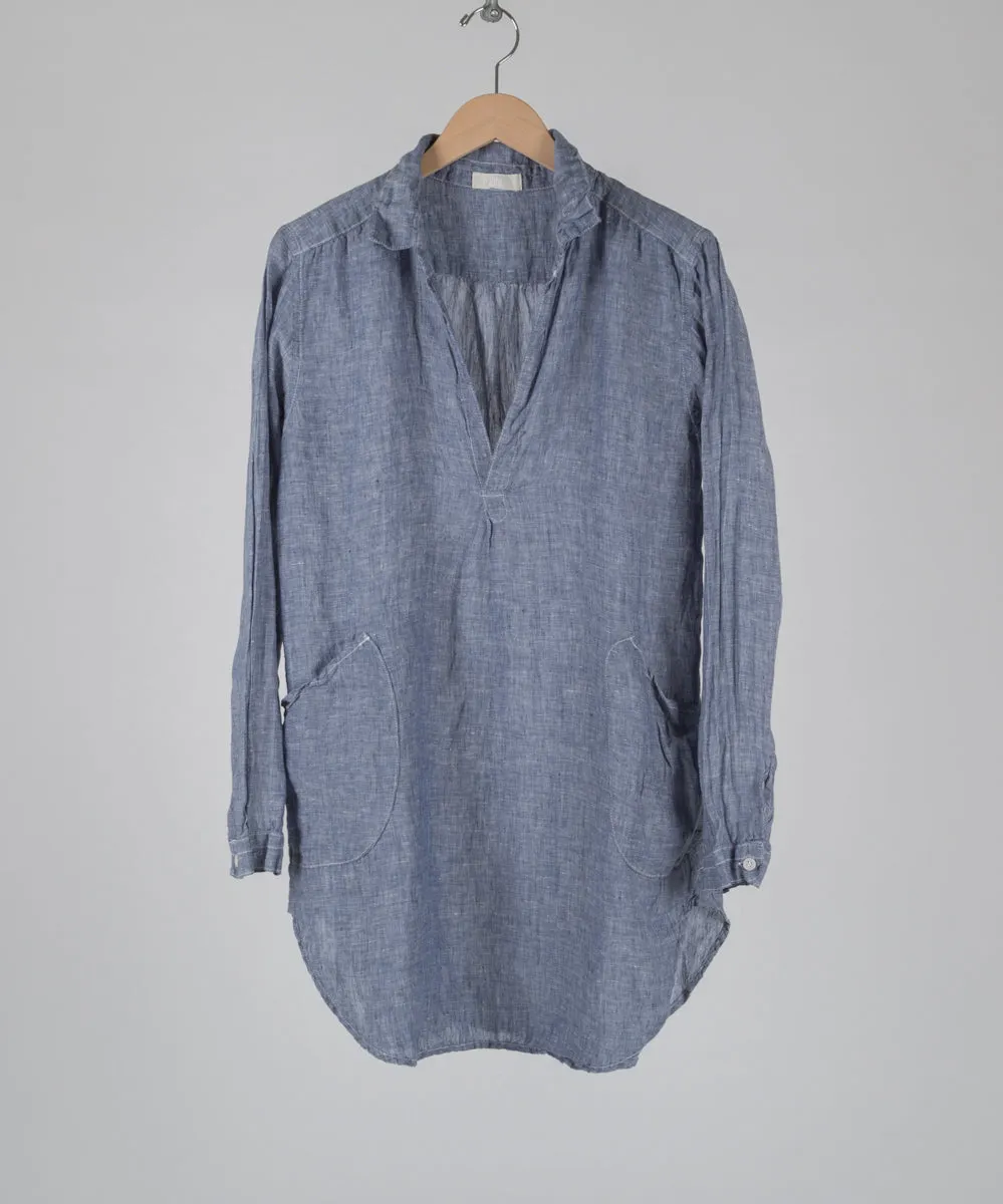 TETON LINEN TUNIC in DENIM