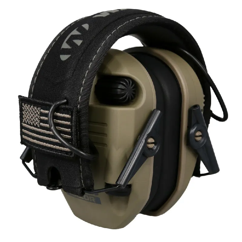 Walker's Razor Patriot Series Electronic Muffs W/Patches