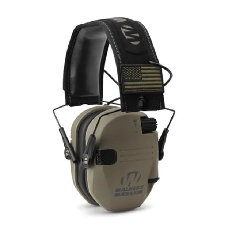 Walker's Razor Patriot Series Electronic Muffs W/Patches