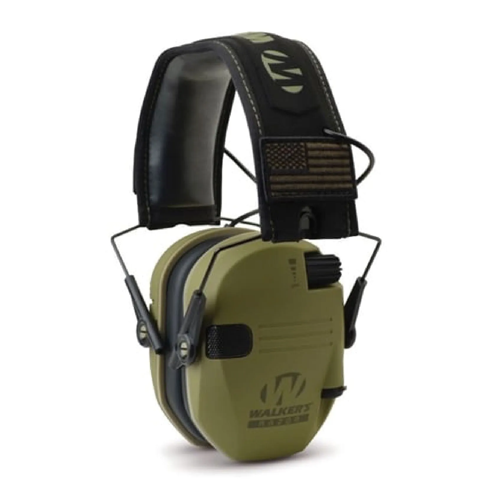 Walker's Razor Patriot Series Electronic Muffs W/Patches