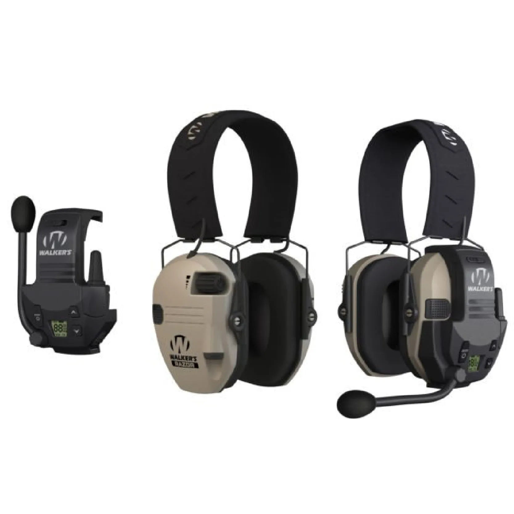 Walker's Razor Walkie Talkie Attachment, Handsfree Communication up to 3 Miles