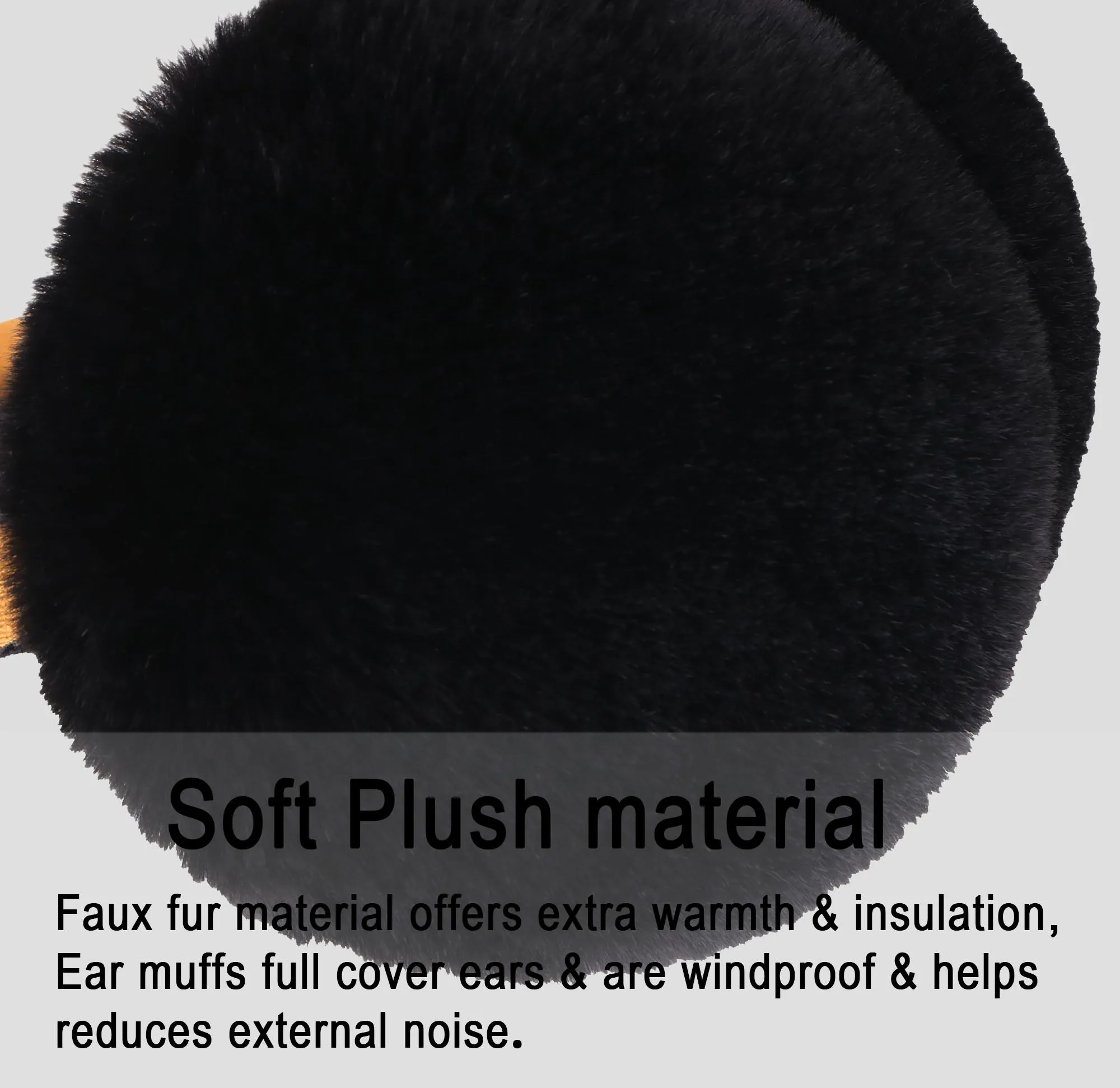 Women's Fur Fleece Winter Earmuffs Ear Warmers Fleece Bow