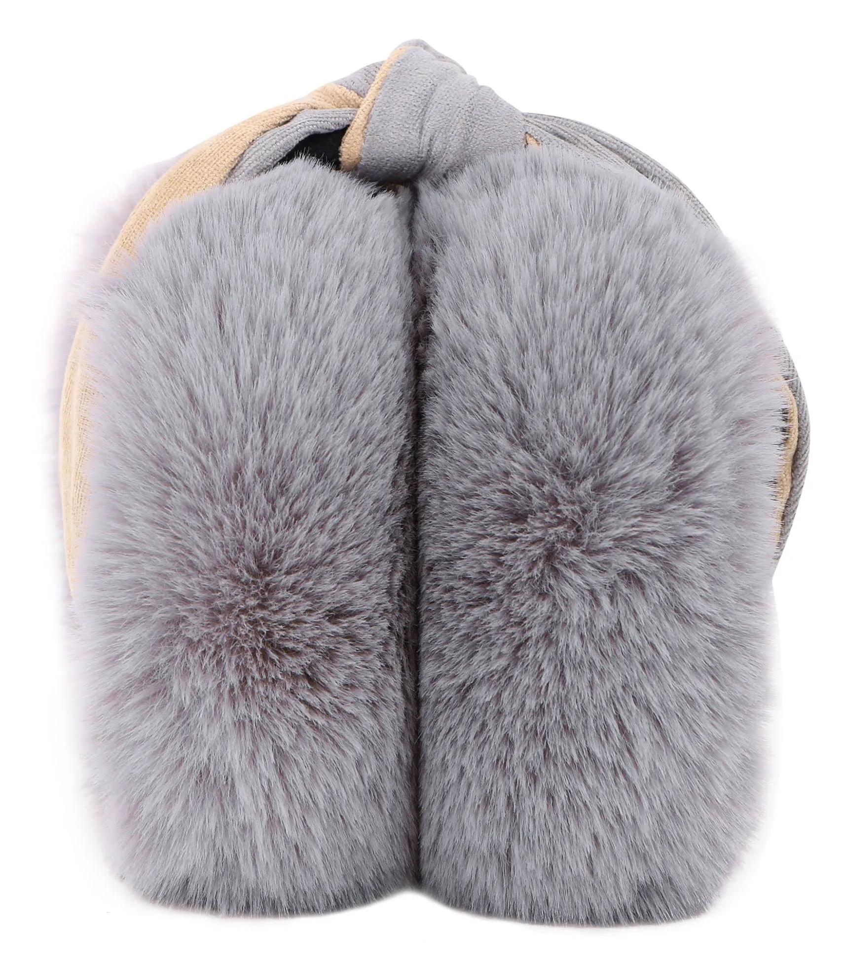 Women's Fur Fleece Winter Earmuffs Ear Warmers Fleece Bow
