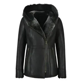 Women's Grey Shearling B3 Flying Sheepskin Jacket – Warm & Stylish