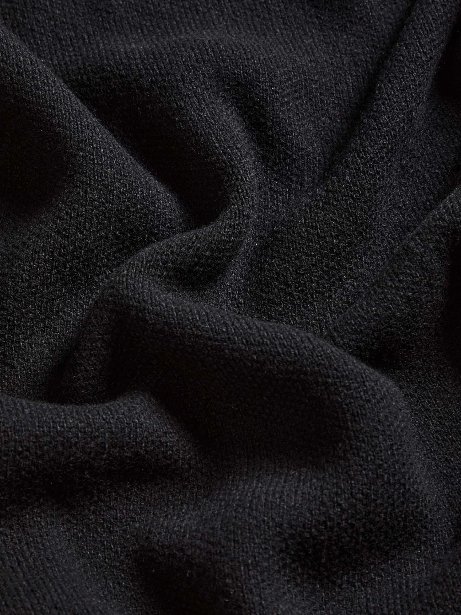 Womens Recycled Cashmere Cardigan—black