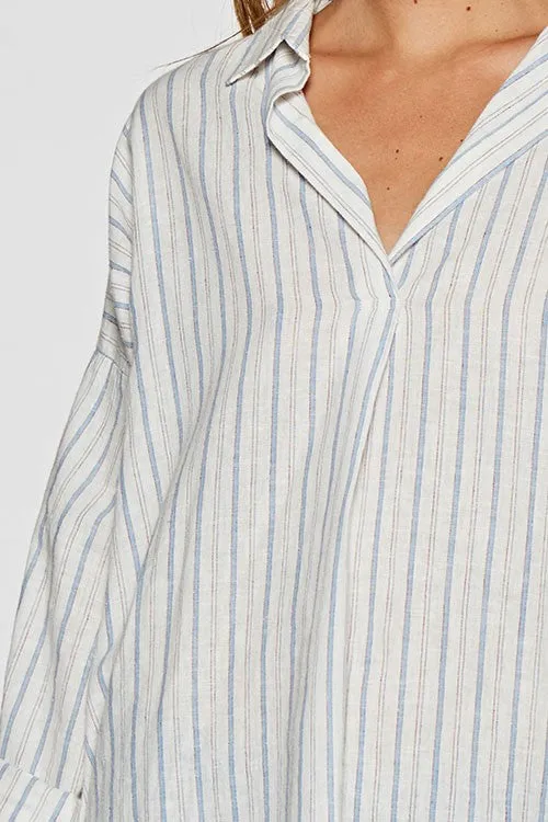 Yarn Dye Striped Tunic Top